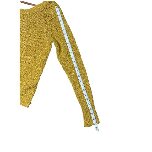 S V-back Knit Sweater, Mustard - Picture 8 of 9